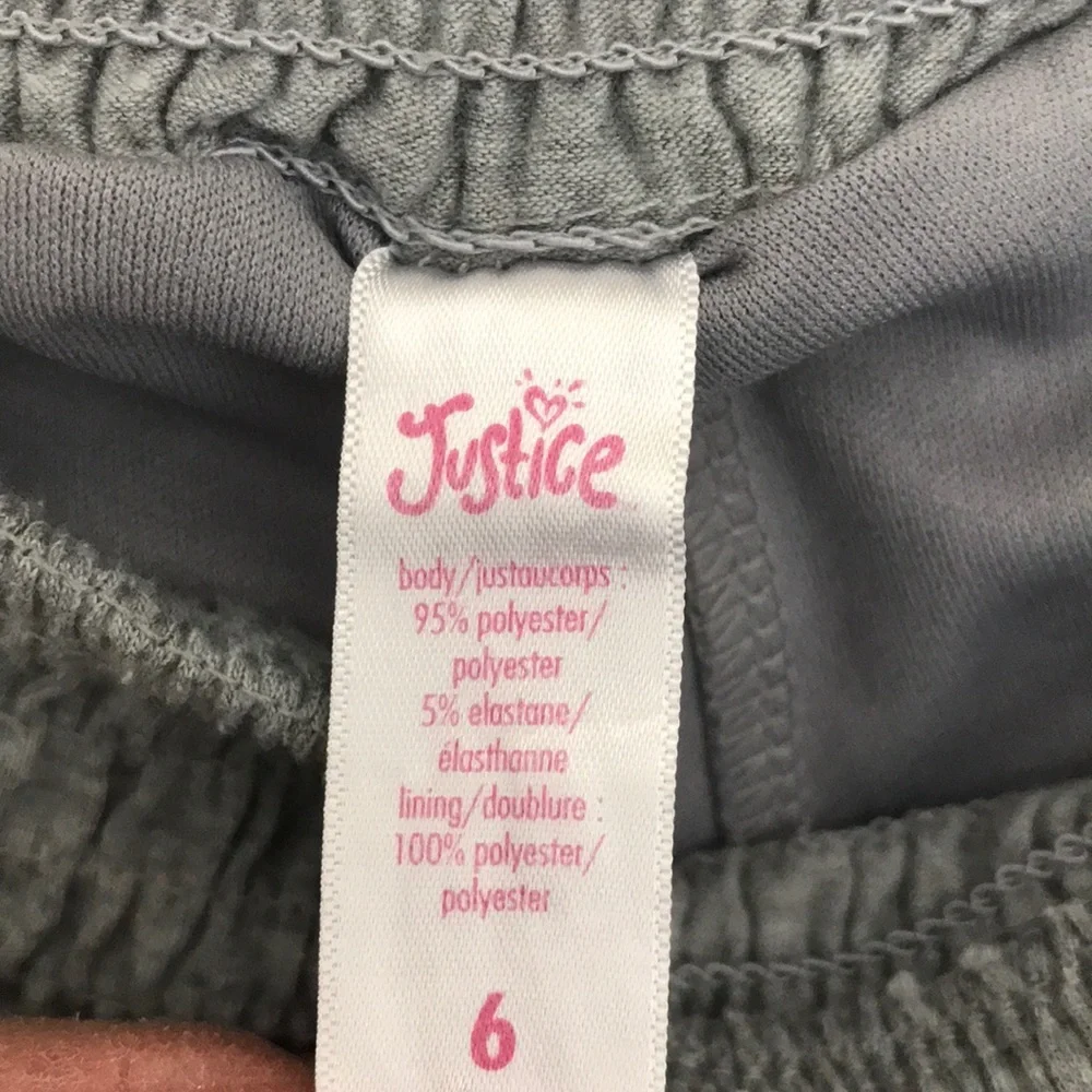 Justice Heather Gray Skater Skirt